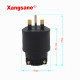 UK Standard Gold-plated Male Audio Power Cord DIY Plug 