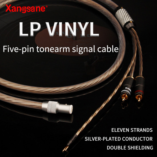 LP Vinyl Record-female Plug To Rca Tonearm Signal Rca Cable