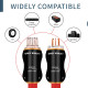 4N OFC 3*6mm² 10AWG  Core -156° Plug Audio Power Cable 