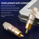 4 Pcs Rca Pure Copper Gold-plated DIY Welding Plug 