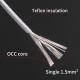 5N OCC Silver-plated HiFi Audio Power Cable 