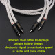 8AG 8N OCC silver-plated audio rca cable 
