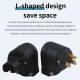 F1-12 A Set of Copper Gold-plated L-shaped Hifi Power Plug EU/US/AU Power Cable Plug