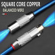 Rectangular OCC Copper Conductor HIFI Audio XLR cable 