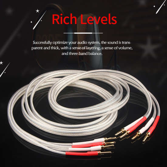 SP-8525 OCC Silver-plated Hifi Speaker Cable 