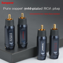 XS-6001Au 4pcs Pure Copper Gold-plated RCA