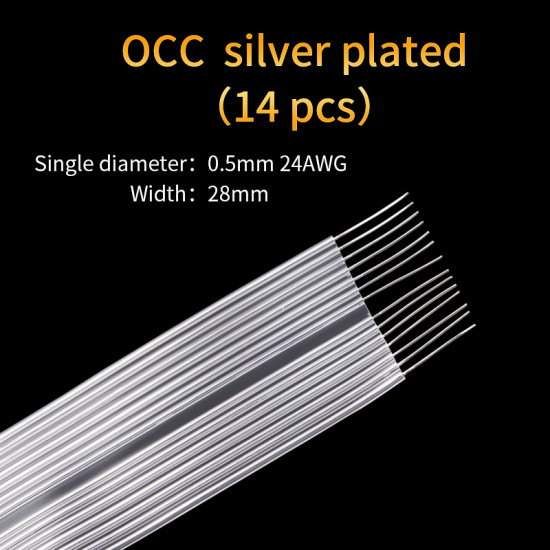 Audiophile OCC Silver-plated Audio Hifi Rca Cable 