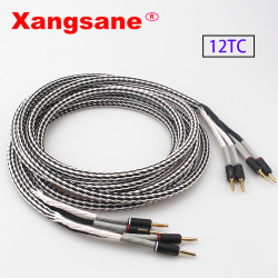 Xangsane 12TC OCC Copper Audio Speaker Cable Pure Copper Banana Plug