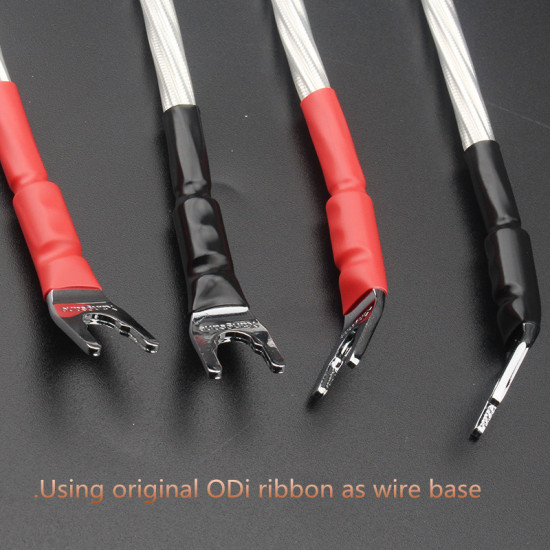 4pcs Silver-plated Speaker Jump Cable