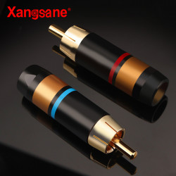 XS-R08 Pure Copper Gold-plated RCA Plug Coaxial Cable Signal Cable To Power Amplifier Accessories