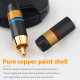 XS-R08 Pure Copper Gold-plated RCA Plug Coaxial Cable Signal Cable To Power Amplifier Accessories