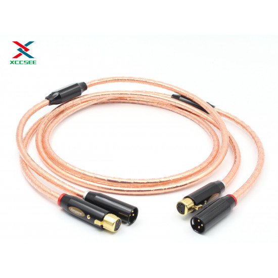 OFC Square Core Copper Conductor HIFI Audio Signal XLR Cable