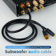 4N Pure Silver One Rca To Two Rca Audio Cable 