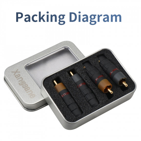  Pure Copper Gold-plated RCA Plug Hifi Shape Audio Signal Cable Welding Type Audio Terminal