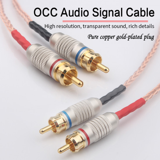 OCC Silver Plated 8 Core Rca Cable