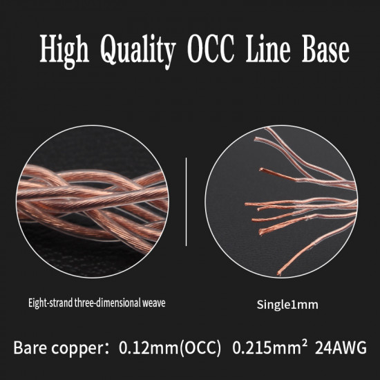 OCC Silver Plated 8 Core Rca Cable