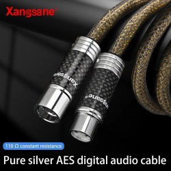 HiFi Pure Silver AES Digital XLR Balanced Cable 110 Ohm Balanced Coaxial Cable