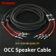 One Pair Xangsane 5N OCC Hifi Speaker Cable Amplifier Cable High Fidelity Banana Plug Y Plug Connector