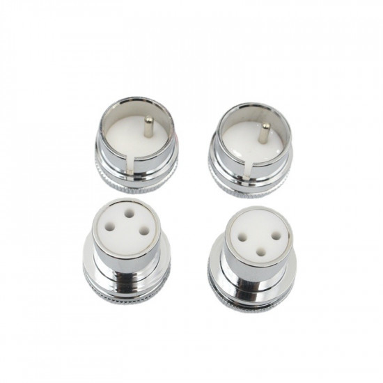 2Pcs Gold Plated Copper XLR Plug Cover Dust Cap Shielded Anti-oxidation Noise Stopper Audio Adapter Protector