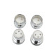 2Pcs Gold Plated Copper XLR Plug Cover Dust Cap Shielded Anti-oxidation Noise Stopper Audio Adapter Protector