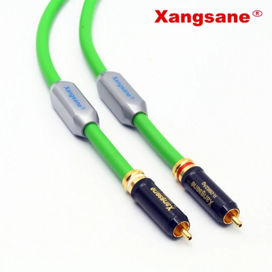 Xangsane SP-6008Ag Hifi 7N OCC Silver-plated Rca Cable for Audio Amplifier Power Amplifier CD Player