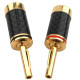 8pcs Carbon Fiber Gold Plated DIY Banana Plug Welding-free Speaker Audio Amplifier Plug