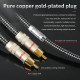 Xangsane High Fidelity 6N OCC Silver Plated Hifi Rca Cable Audio for Power Amplifier Signal Cable Plug AV Cable