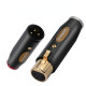 4Pcs HiFi Audio Adapter XLR Plug High-end Gold-plated Copper 3 Pin DIY Balance Connector