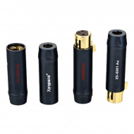 4Pcs DIY XLR Plug Adapter High-end Gold-plated Copper Balance Connector