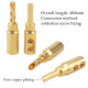 Copper Sand Gold DIY Banana Plug Hifi Speaker Cable Connection Short Column Solderless Connector