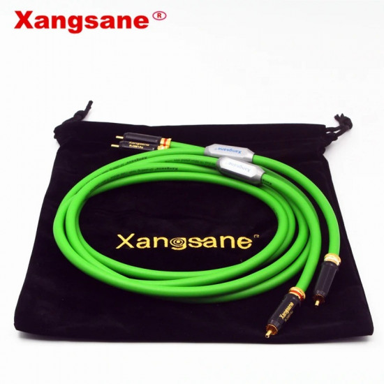 Xangsane SP-6008Ag Hifi 7N OCC Silver-plated Rca Cable for Audio Amplifier Power Amplifier CD Player