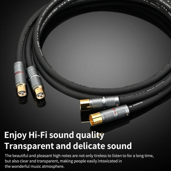 XS-5500 Frozen 6N Hifi OCC Balance Cable Microphone XLR Plug Connection Line Amplifier CD Sound Card AES Interface