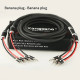 One Pair Xangsane 5N OCC Hifi Speaker Cable Amplifier Cable High Fidelity Banana Plug Y Plug Connector