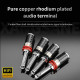 Xangsane Binding Post Copper Rhodium Plated Hifi Terminal Block Hifi Banana Plug Female Socket Audio Plug