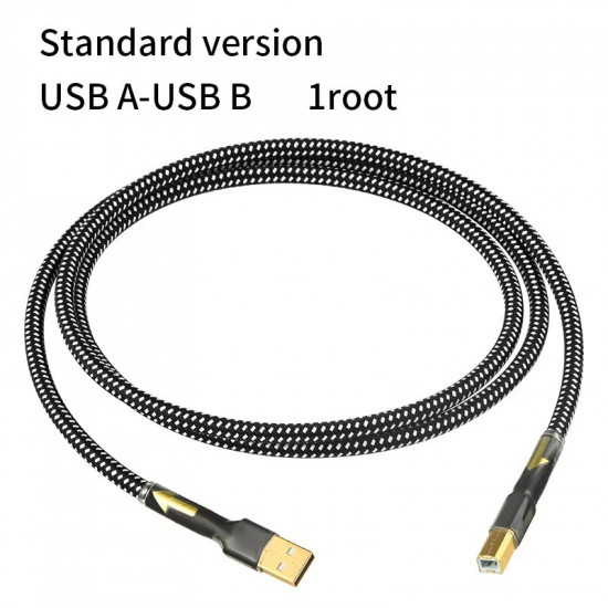 Hifi USB OTG Cable USB A To B Type C Cable 5N OCC Audio Cable Decoder DAC Sound Card A-B Shielding