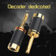 8pcs Carbon Fiber Gold Plated DIY Banana Plug Welding-free Speaker Audio Amplifier Plug