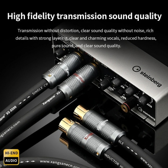 XS-5500 Frozen 6N Hifi OCC Balance Cable Microphone XLR Plug Connection Line Amplifier CD Sound Card AES Interface