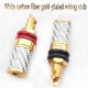 Xangsane Red Copper Gold-plated HIFi Terminal Block Hifi Speaker Binding Post Jack amplifier Banana Female Plug