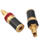 Xangsane Carbon Fiber Binding Post Copper Gold-plated/rhodium-plated Hifi Terminal Audio Jack Panel Speaker Cable Banana Plug Female 