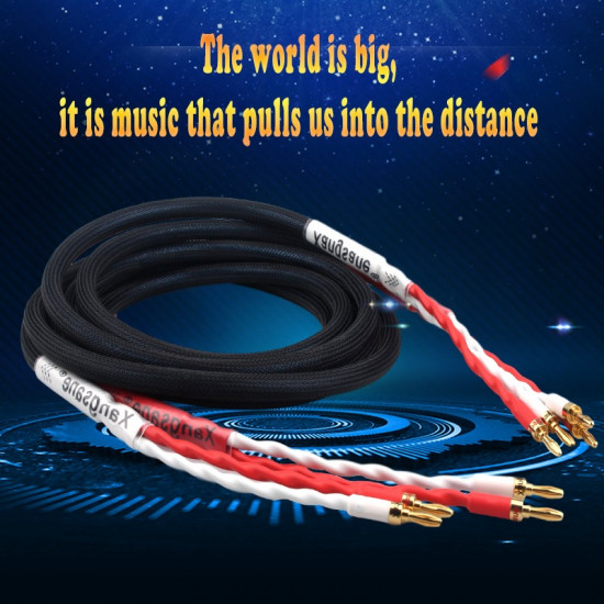 SP-3540 2x4mm² Oxygen-Free Copper OFC Core HI-FI High-end Amplifier Audio Speaker Cable