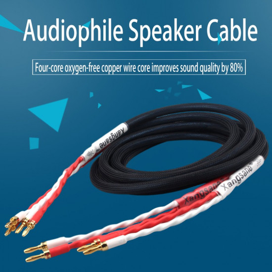 SP-3540 2x4mm² Oxygen-Free Copper OFC Core HI-FI High-end Amplifier Audio Speaker Cable