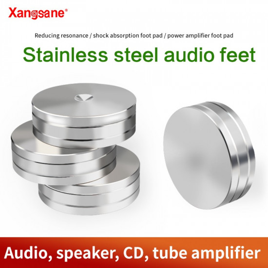 Xangsane 4PCS 49mm*15mm Stainless Steel Hifi Audio Audio Amplifier CD Player Tube Amplifier Shock-absorbing Feet Speaker Mounts & Stands