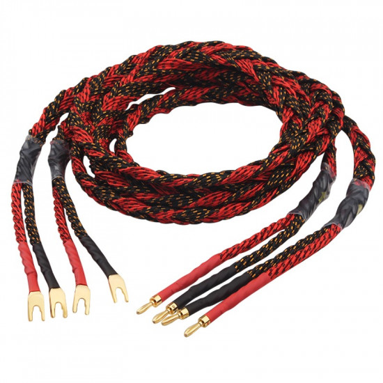 Oxygen Free Copper (OFC) Audio Hifi Speaker Cable High Current Audio Amplifier CD Player Connection Cord