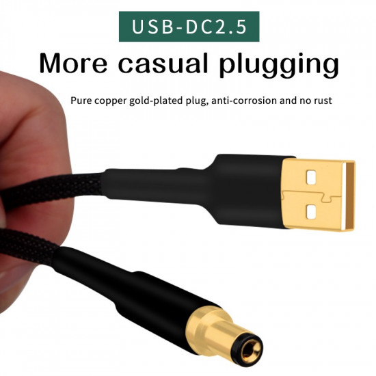 OCC High Fidelit DC Audio Power Cable USB A-2.5mm-2.1mm HiFi Dedicated Audiophile DC2.5-2.1