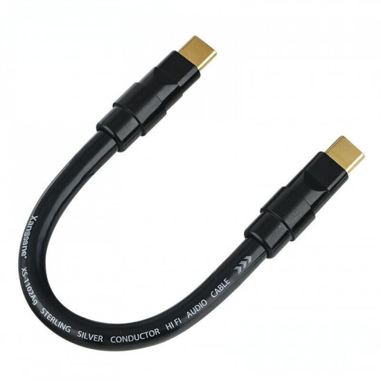 Pure Silver Core OTG Decoding Line Type-C To L Audio Cable for Dac Amp