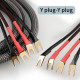 XS-6001Au 6N OFC Audio HiFi Speaker Cable Amplifier Connector 4*2mm 14AWG Square Core Copper Gold-plated Banana Plug