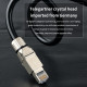 Pure Silver Cat 8 Network Cable Hifi Ethernet Cable 10 Gigabit Network 40Gbps2000MHz Crystal Plug Imported From Germany