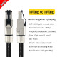 Pure Silver Cat 8 Network Cable Hifi Ethernet Cable 10 Gigabit Network 40Gbps2000MHz Crystal Plug Imported From Germany