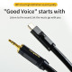 Pure Silver Type C To 3.5mm Male Audio Cable Car Adapter Aux Jack Mobile Phone Audio Cable Headphone