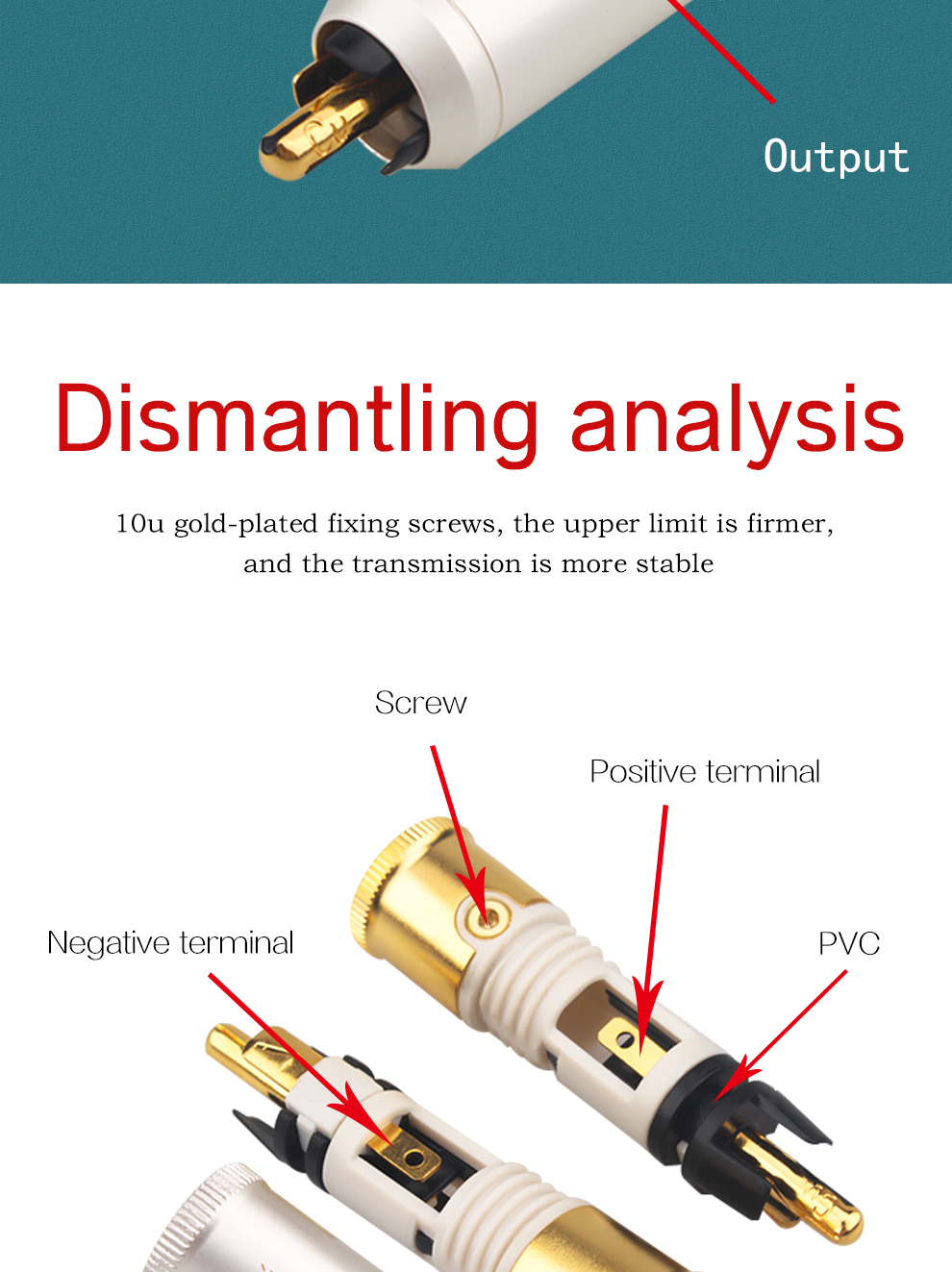 4pcs8pcs16pcs-Xangsane-red-copper-shell-gold-plated-RCA-audio-plug-power-amplifier-hifi-audio-and-video-connection-plug-3256801373766593